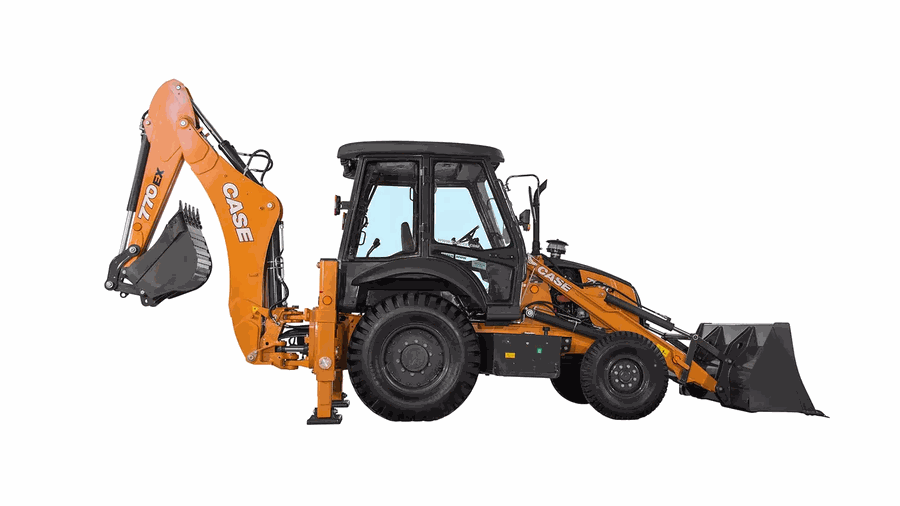 Backhoe available for rent for construction projects